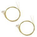 12 Pcs Steel Strings Replacement for Acoustic Guitar New Silver+Brass.