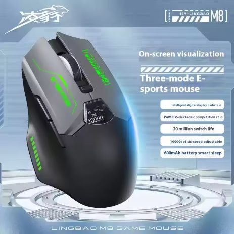 LINGBAO M8 Tri-Mode Wireless Gaming Mouse