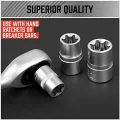 14Piece E-TORX Socket Set Premium Female Torx Socket Set Star Socket Set External Torx Socket Set. 