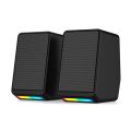 Desktop Small Household V5 RGB Stereo Sound Mini Speakers Portable for Computer Laptop Soundbar. 