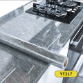 Marble wallpaper Waterproof Sticker Modern Kitchen Cabinet Table Countertop Furniture Renovation Wallpaper PVC Self Adhesive Wall Sticker 1 Meter.