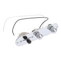 Electric Guitar Circuit Board Reliable Simple Installation Metal Electric Guitar 3 Way Control Board with 2 Screws for Practice.