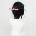 Sebastian Michaelis Cosplay Black Butler Cosplay Men Short Black Wig Cosplay Anime Cosplay Wig Heat Resistant Synthetic Wigs. 