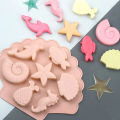 Sea Creatures Silicone Molder Fondant Baking Cake Chocolate Resin DIY Fish Mould Decoration Tools Cupcake Topper MJD. 