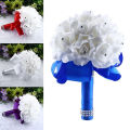 1 Bouquet Bride Wedding Party Bridesmaid Rhinestone Decor Foam Artificial Flower.