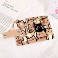 Cute Cat Print Card Holder Kitten Large Capacity Mini Wallet Multi-Card Holder Small Card Case Campus Card Work ID Storage Bag.