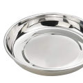 Stainless Steel Dinner Plates with Mirror Finish 24cm [ pack of 1 plate]. 