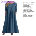 Amamia Casual Dress Pockets Women Pleated Flowy Hem Solid Midi Dress. 