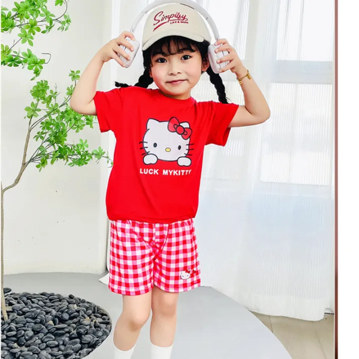 Kids%20Boys%20Girls%20Summer%20Cartoon%20Print%20Short%20Sleeve%20T-Shirt%20Tops%20with%20Shorts%20Toddler%20Baby%20Clothing%20Sets%20Kitty%20Kuromi%20Kids%20Outfits%20-%20Image%206