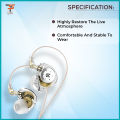 KZ EDX Pro Hi-Fi bass Dual Magnetic Dynamic Earbuds with Mic. 