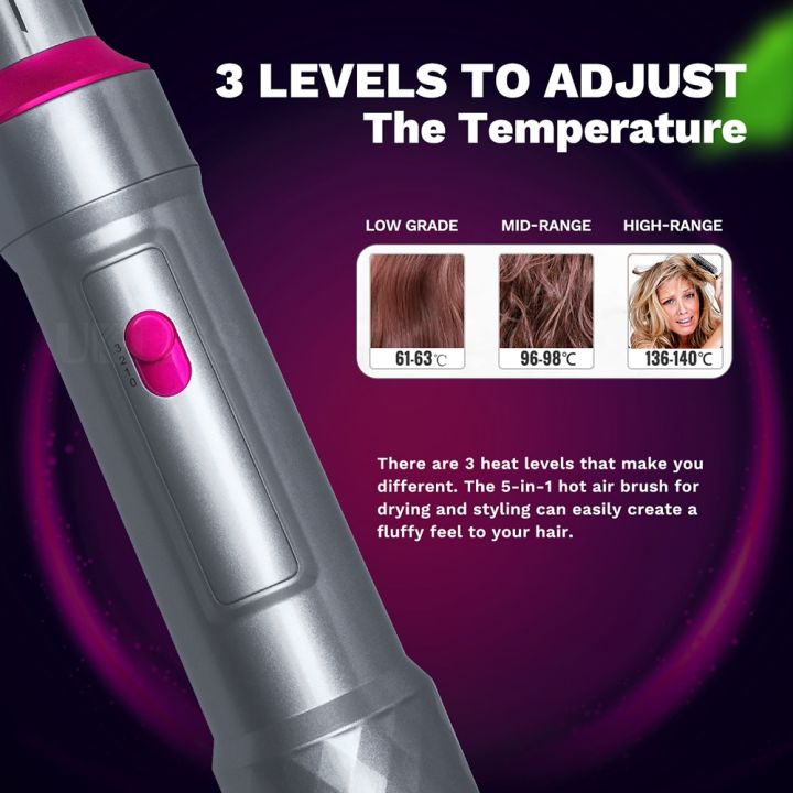 5%20In%201%20Hair%20Dryer%20Brush%20Powerful%20Hair%20Blow%20Dryer%20Hot%20Air%20Brush%20Multi-Styler%20Automatic%20Hair%20Curlers%20Air%20Styling%20Curling%20Iron%20-%20Image%205