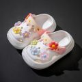 Summer Childrens Slippers Baby New Cute Flowers Soft Sole Sandals Indoor Soft Anti Slip Girl Sandals Hole Shoes Kids Beach Shoes. 