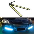 Universal Waterproof Daytime Running lights COB Fog Lamp Car Styling Led Day light DRL Lamp - white. 