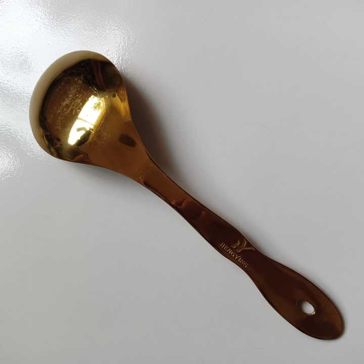 1%20Pieces%20Stainless%20Steel%20Kitchen%20Utensil%20golden%20color%20Rice%20spoon%20for%20kitchen%2026%20cm%20long%20Accessories%20-%20Image%202