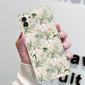 Samsung Galaxy A32 White Flowers Silicone Phone Case. 