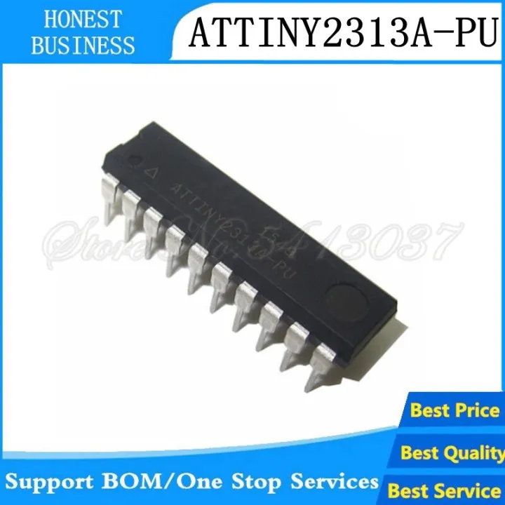 ATTINY2313A-PU%20ATTINY2313-PU%20ATTINY2313APU%20ATTINY2313A%20ATTINY2313%20ATMEL%20Microcontroller%208-Bit%20DIP-20%20AVR%20Microcontroller%20EEPROM%20128B%20SRAM%20128B%20Flash%202KB%2020MHz%20IC%20Electronics%20Circuitry%20&%20Parts%20-%20Image%202