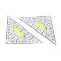 Durable Plastic Set Square Transparent With Handle Triangle Ruler Geometry Drafting Tools Measuring Drawing Tools Students Gift.