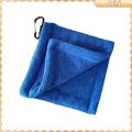 [Lslhj] Golf Ball Cleaning Towel Wipe Cloth Club Head Cleaner with Hanging Buckle for Equipment. 