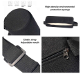 Lumbar Roll Support Pillow for Chair and Car – Ergonomic Memory Foam Back Cushion for Lower Back Pain Relief with Washable Cover and Adjustable Strap.
