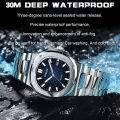 2024 New Luxury Men Quartz Watches 30M Waterproof Automatic Date Watch Man Stainless Steel Sport Chronograph Watch for Men Clock. 