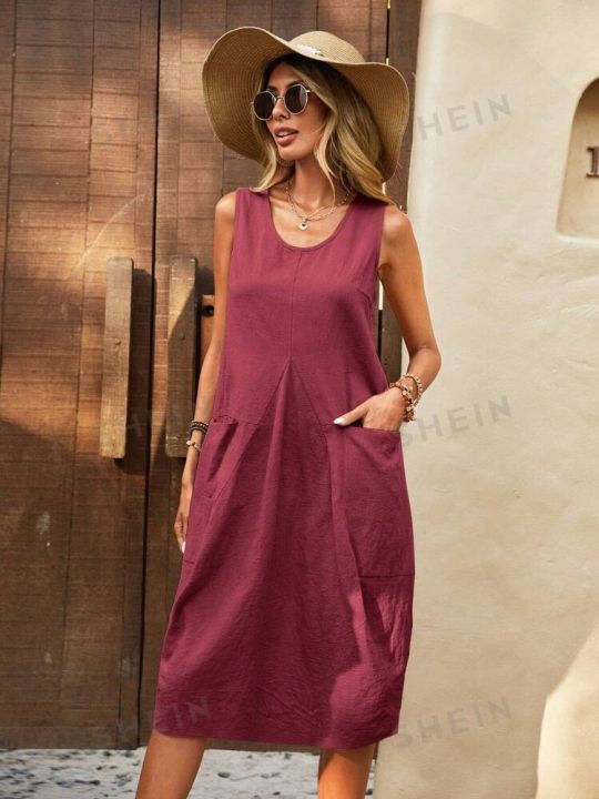 Women%E2%80%99s%20Causal%20O%20Neck%20Sleeveless%20Tank%20Dress%20Sundress%20Robe%20Femme%20Loose%20Dresses%20-%20Image%204