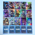 Genshin Impact Card Game Character Peripherals Two-dimensional Collection Foil Cards Genshin Impact Board Game Card Props Casual Game. 