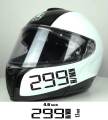 Helmet Sticker - 299 kmH ( Waterproof & Premium quality)/ Alternative Biker Point.