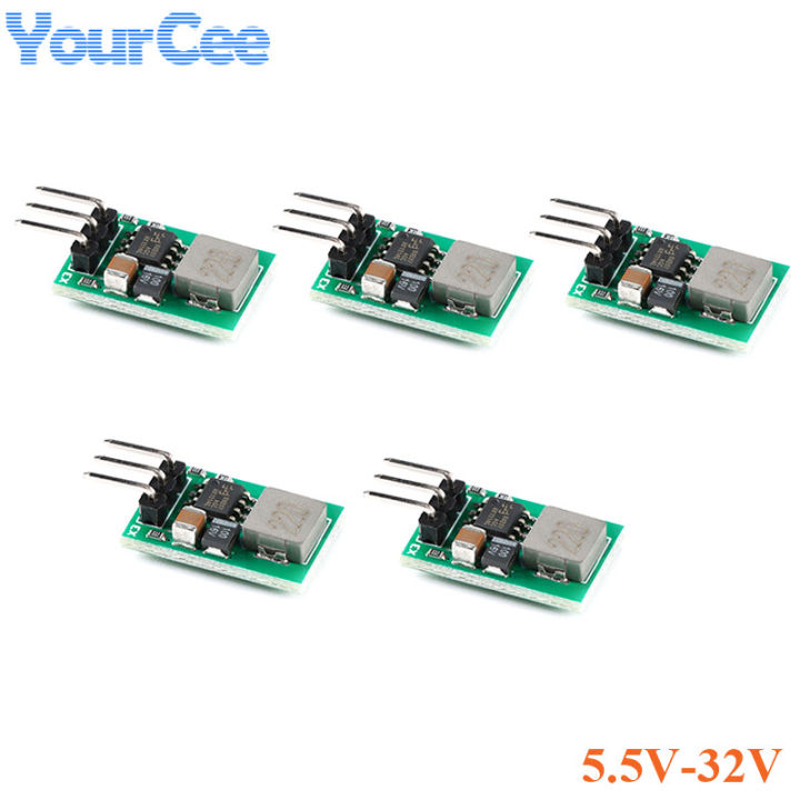 5pcs DC DC Synchronous Rectifier Step Down Buck Converter Board Power Module 5V 1A 5.5V 32V Voltage Regulator Replace LM7805