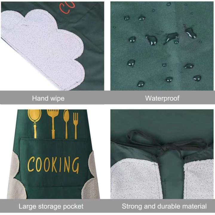 High-Quality%20Cotton%20Blend%20Waterproof%20Cooking%20Apron%20with%20Pocket%20for%20Kitchen%20&%20Dining%20-%20Image%204