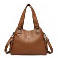 Genuine Soft Leather Handbags for Women Vintage Shoulder Tote Bag Luxury Designer Ladies Large Capacity Purse Bags Sac A Main. 