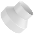 8 to 6 Inch Duct Reducer, Duct Adapter 8 to 6 PVC Reducer.