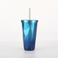 Coffee Bottle With Straw To Go Cold  Cup Insulated Water Tumbler Mug Travel 500ml/17oz Double Wall 304 Stainless Steel. 