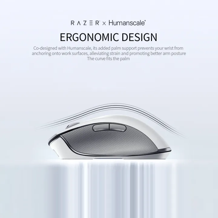 Razer%20Pro%20Click%20Bluetooth+2.4GHz%20Dual-mode%20Wireless%20Mouse%20Ergonomic%20Mice%20with%205G%20Optical%20Sensor%208%20Programmable%20Buttons%20Silver%20-%20Image%205