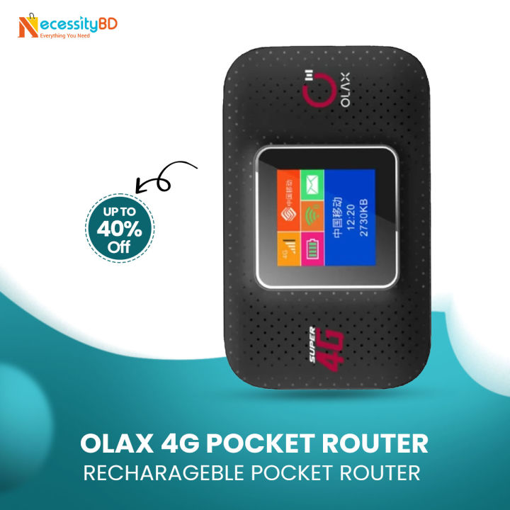 Pocket Router OLAX MF982 4G 300Mbps Pocket Wi-Fi Router bd all sim ...
