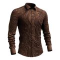 Long Sleeve Shirts for Men Metallic Sequins Nightclub Prom Party Luxury Disco Shirts Designer Men Clothing Costume. 