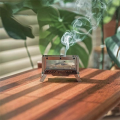 Outdoor Camping Incense Burner Mini Wood Stove Aromatherapy Holder Stainless Steel Charcoal Stove for Home Desk Easy Install Easy to Use. 