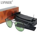 USA Air Force Pilots AO Brand Sunglasses Men Optical Lens Metal Alloy Frame Aviation Sun Glasses Driving Eyewear. 