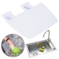 Kitchen Sink Splash Guards Suction Cup Flap Water Dish Anti-water Board Baffle. 