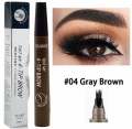 TINT MY 4-TIP BROW Liquid Eyebrow Pencil Waterproof -#04 GRAY BROWN.