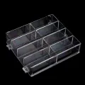 1Pc Vehicles Car Model Toys Storage Box Transparent Acrylic Display Case Compatible With 8 Slots Display Case For Die Cast Cars. 