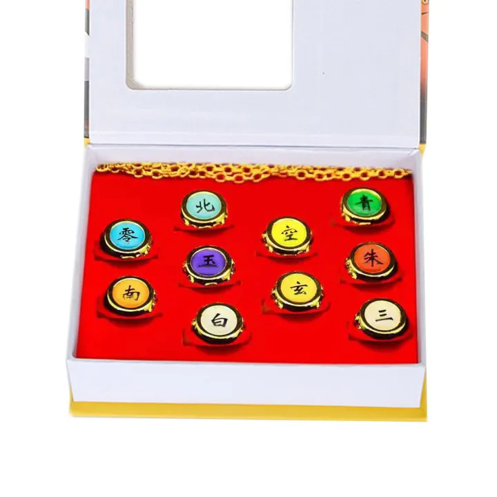 【DM bag factory Store】Ring Naruto Series Zinc Exquisite Jewelry ...