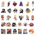 10/30/50PCS Anime One Piece Stickers for Kids Waterproof Graffiti Motorcycle Laptop Car PVC Cartoon Luffy Cool Sticker Decal Toy. 