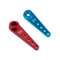 8PCS 37mm 25T Metal Extension Steering Servo Arm Horn for RC Car Crawler Parts,Red & Blue , Servo Arm Horn.