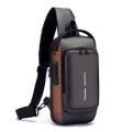 Men Multifunction Anti-theft USB Shoulder Bag Crossbody Bag Travel Sling Bag Pack Messenger Pack Chest Bag for Male. 