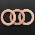 5x Wooden Ring For Crafting DIY Craft Jewelry Making 50mm.