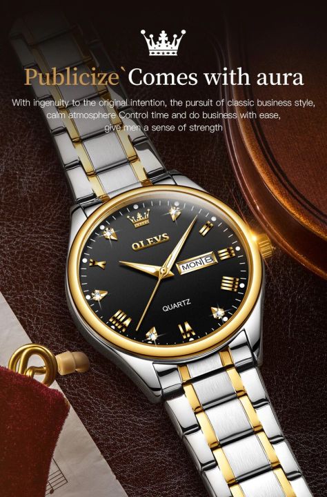 OLEVS Fashion Men's Quartz Watches || OLEVS 5563 Premium Quality water resistant Watch For Men