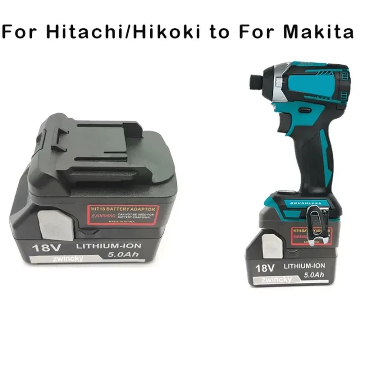 Battery Adapter Converter For Hitachi/Hikoki 18V Li-Ion Battery Convert to For Makita 18V Lithium Electrical Power Tool Use