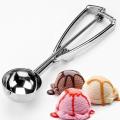 Stainless Steel Ice Cream Scoop Multi Use Food Spoon (Silver)(Pack of 1). 