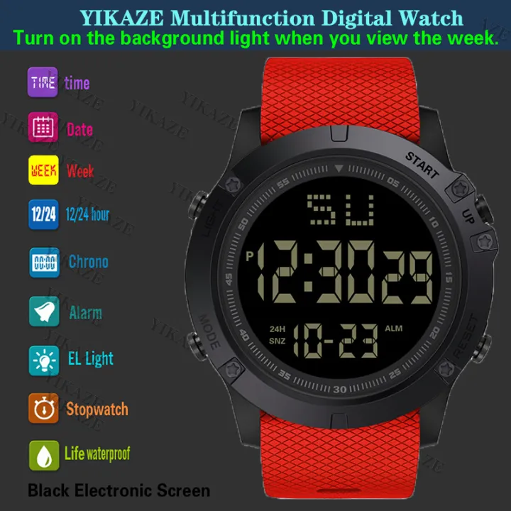 YIKAZE%20Men's%20Sports%20Digital%20Watches%20Big%20Dial%20Multifunctional%20Waterproof%20Military%20Sport%20Watch%20Electronic%20Wristwatch%20for%20Man%20Kids%20-%20Image%204