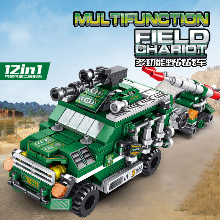 Panlos%20573%20Pcs%20Military%20%2012%20in%201%20City%20Building%20Block%20for%20Kids%2025%20Play%20Style%20-%20Image%203